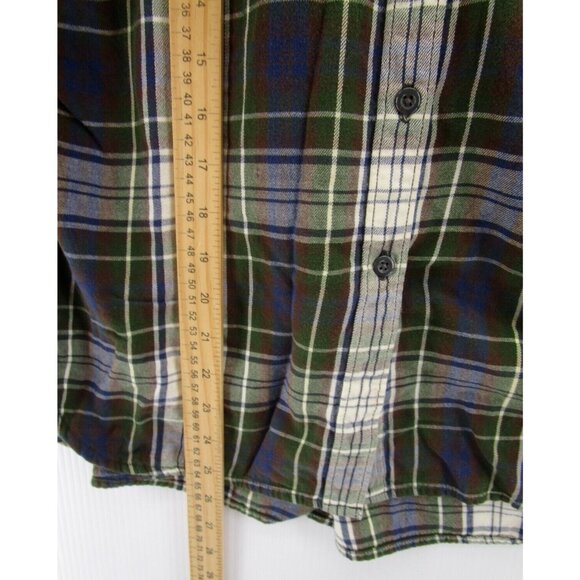 Ralph Lauren Denim & Supply Top Medium Flannel Shirt Plaid RL Utility - Picture 4 of 9